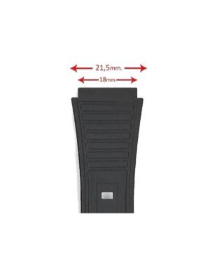 Ремешок для часов Diloy 114F5 Tinka Casio Пластик / Резина 18 мм Чёрный 21,50 mm изображение 2