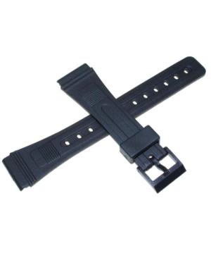 Ремешок для часов Diloy 254H5 Tinka Casio Пластик / Резина 22 мм Чёрный 20 мм изображение 2