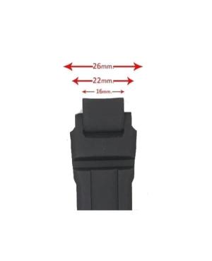 Watch Strap Diloy W1632 to fit Casio Black 26 mm 16 mm Juoda 22 mm image 2
