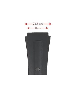 Watch Strap Diloy 575EJ2 to fit Casio Black 18 mm Schwarz 21,50 mm image 2