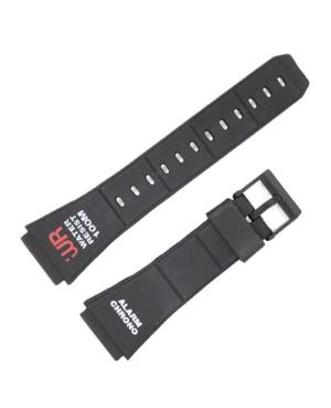 Ремешок для часов Diloy 238P3D1R Tinka Casio Пластик / Резина 20 мм Чёрный 24 мм