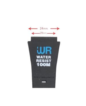 Watch Strap Diloy 238P3D1Z to fit Casio Plastic / Rubber czarny Tworzywo sztuczne/guma 24 mm Czarny 20 mm image 2