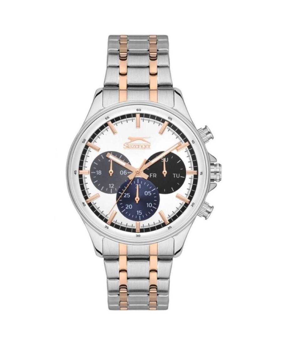 Vyriškas Klasikinis Kvarcinis Rodyklinis Watch SLAZENGER SL.9.6518.2.01 Silver color Dial 7mm