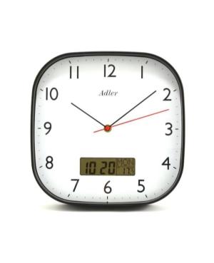ADLER 30174 BLACK Wall clock Black Plastic Černá