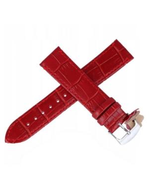 Watch Strap Diloy 402.06.18 Skóra Skórzany Czerwony 18 mm image 3