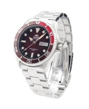 Men Sports Diver Japan Automatic Analog Watch ORIENT RA-AA0814R19B Burgundy Dial 41.8mm image 4