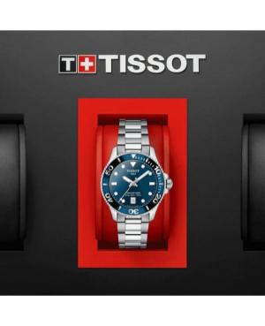 Men Klassisch Sports Diver Swiss Quartz Analog Watch TISSOT T120.210.11.041.00 Blau Dial 36mm image 4