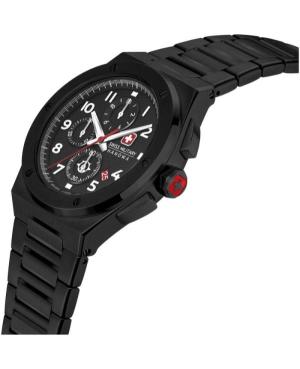 Vyriškas Swiss Kvarcinis Rodyklinis Watch Chronograph SWISS MILITARY HANOWA SMWGI2102031 Juodas Dial 43mm image 1