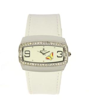 Women Fashion Classic Quartz Analog Watch PERFECT PRF-K20-023 White Dial 40mm
