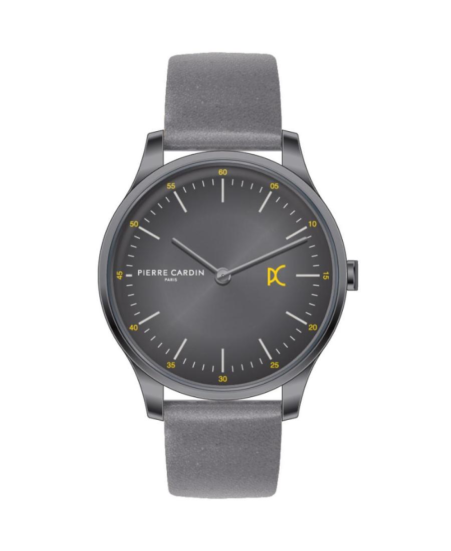 Men Klasické Quartz Analog Watch PIERRE CARDIN CBA.4007 Silver color Dial 42mm