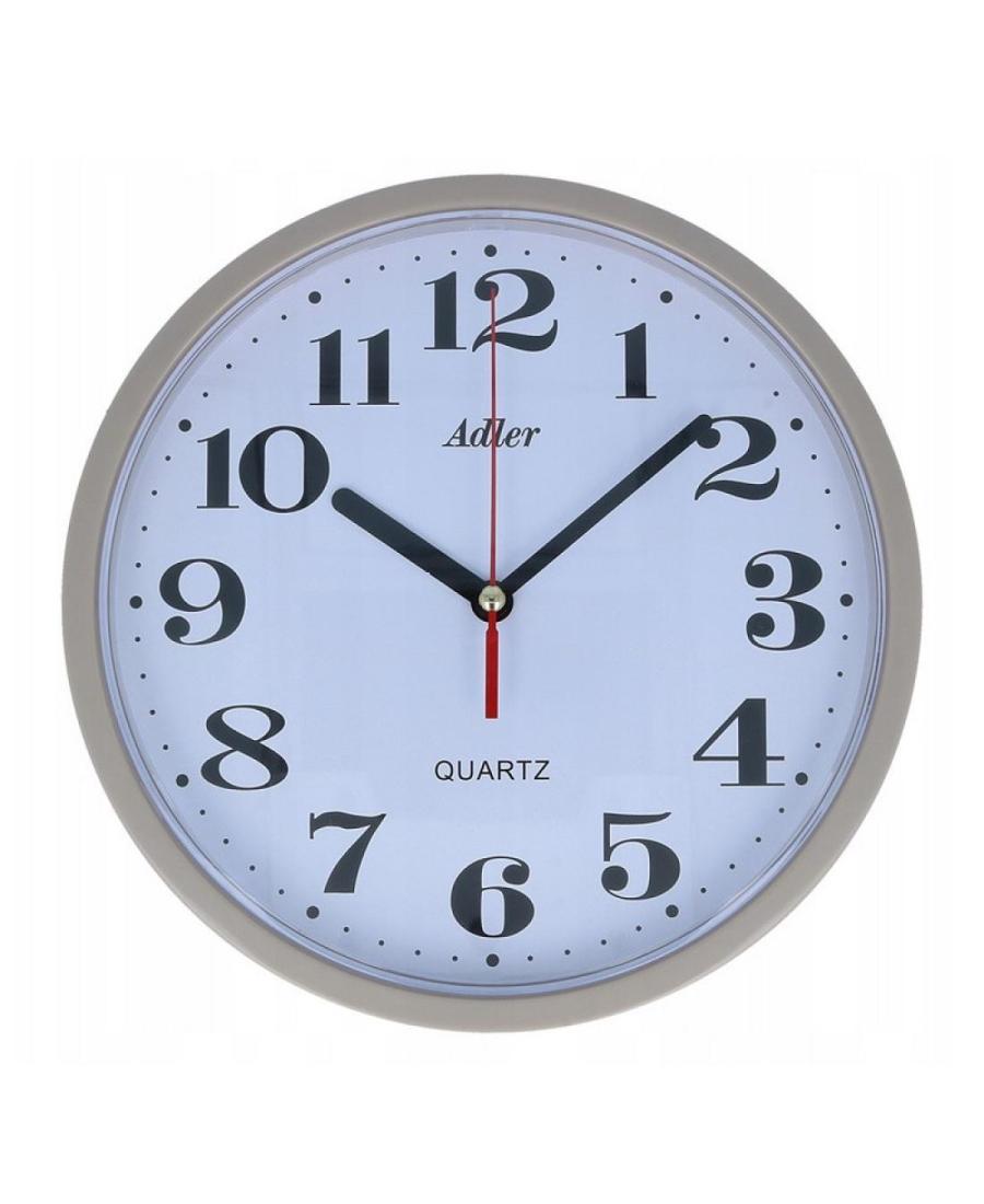 ADLER 30019 WARM LIGHT GREY Wall clock Gray Plastic Pilkas