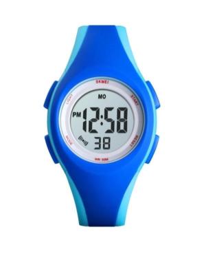 Women Sports Functional Quartz Digital Watch Alarm SKMEI 1459LTBU Silver color Dial 36mm