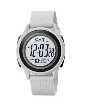 Women Sports Quartz Digital Watch Timer SKMEI 1893GY Silver color Dial 41mm