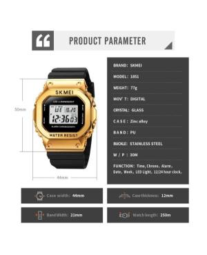 Мужские Спортивные Наручные Часы SKMEI 1851GDBK изображение 2