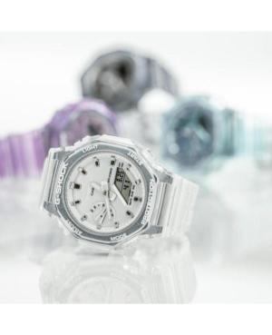 Men Sports Functional Diver Japan Quartz Analog Watch Alarm CASIO GMA-S2100SK-7AER G-Shock Silver Dial 43mm image 2
