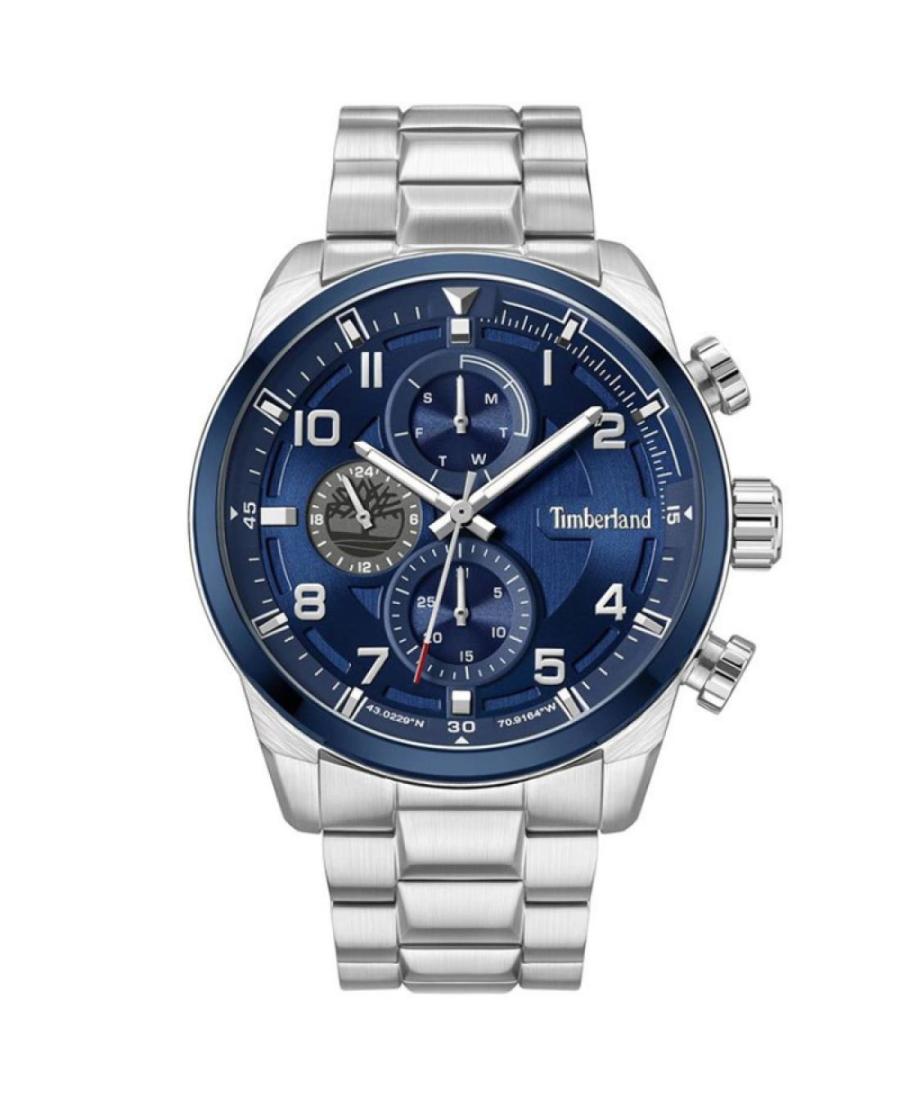 Men Sports Functional Quartz Analog Watch TIMBERLAND TDWGK2201103 Blau Dial 47mm