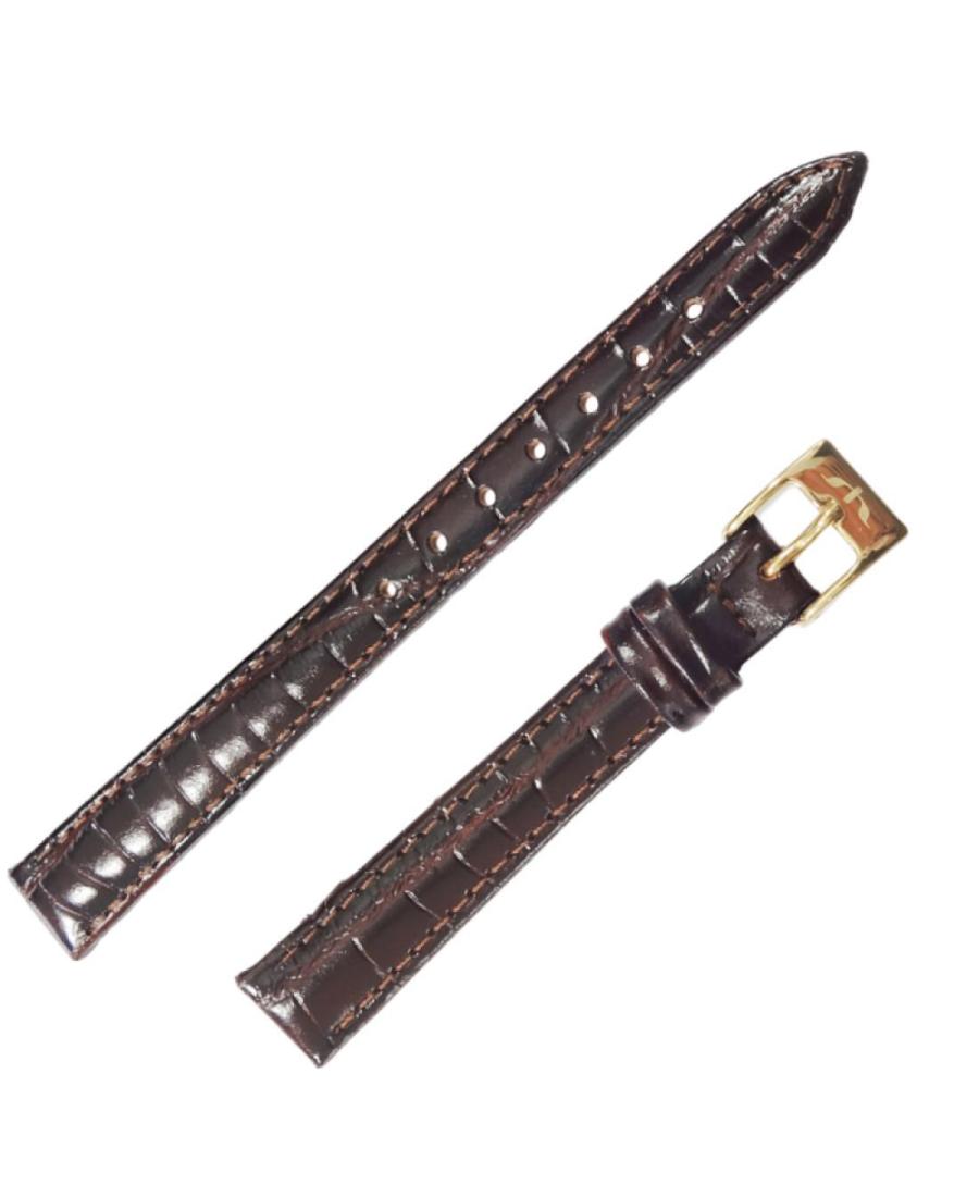 Watch Strap BISSET BS-D.02.12.Y Skóra Skórzany Brązowy 12 mm