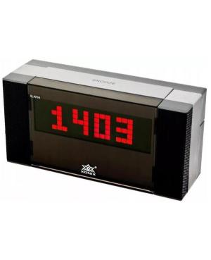 Electric Alarm Clock 930/RED Black Gray Plastic Černá
