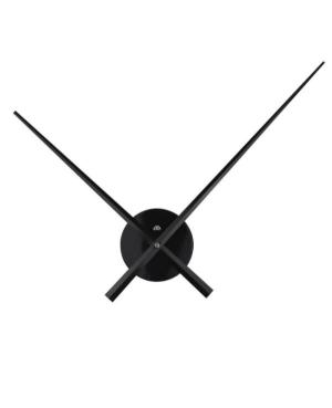 JULMAN Wall Clock - Hands T4650B Black Plastic Metal Schwarz