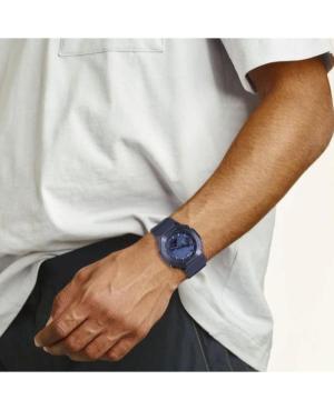 Men Sports Functional Diver Japan Quartz Digital Watch Timer CASIO GM-2100N-2AER G-Shock Modrá Dial 45mm image 2
