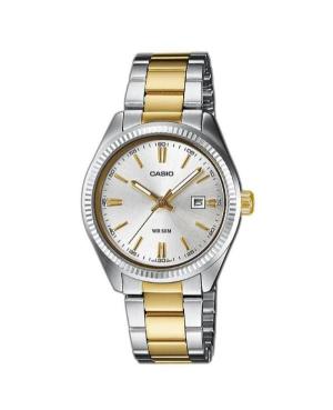 Kobiety klasyczny Japonia kwarcowy analogowe Zegarek CASIO LTP-1302PSG-7AVEG Srebrna Wybierz 30mm
