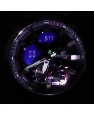 Men Klasické Functional Japan Quartz Digital Watch Timer CASIO ECB-30P-1AEF Černá Dial 45mm image 4