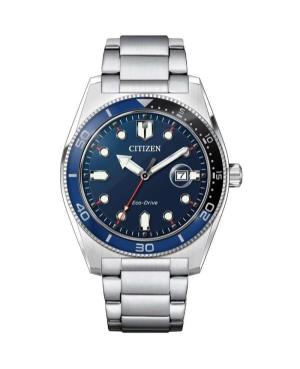 Men Sports Japan Eco-Drive Analog Watch CITIZEN AW1761-89L Blau Dial 43mm