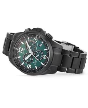 Vyriškas Klasikinis Sportinis Diver Japoniškas Elektroninis, Solar Rodyklinis Watch Chronograph CITIZEN CB5925-82X Žalia Dial image 8