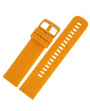 Julman QR.X.SL.19.22.Y watch strap Yellow Silicone Gelb 22 mm