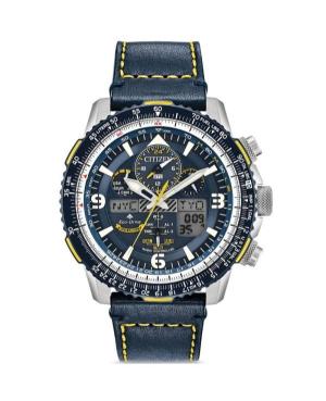 Vyriškas Diver Japoniškas Elektroninis, Solar Digital Watch Chronograph CITIZEN JY8078-01L Mėlyna Dial 7mm