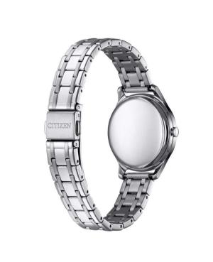 Женские Классические Японские Eco-Drive Аналоговый Часы CITIZEN EM0500-73A Серебряного цвета Циферблат изображение 4