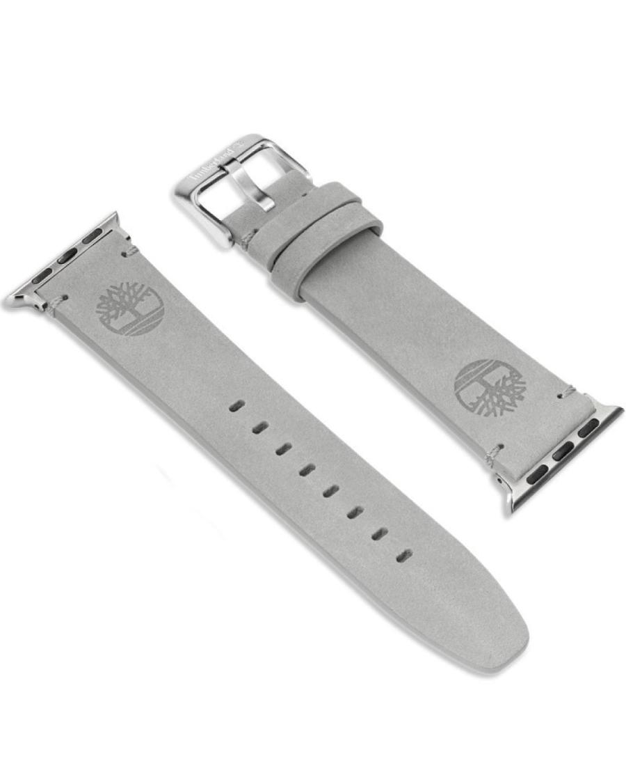 Watch Strap TIMBERLAND STRAP ASHBY L GREY LEATHER SS Skóra Gray Skórzany Szary 22 mm