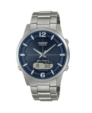 Men Klassisch Functional Japan Eco-Drive Digital Watch Timer CASIO LCW-M170TD-2AER Schwarz Dial 40mm