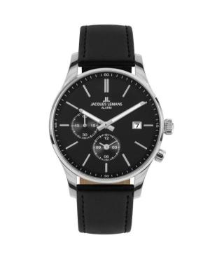 Vyriškas Klasikinis Kvarcinis Rodyklinis Watch Alarm JACQUES LEMANS 1-2125A
