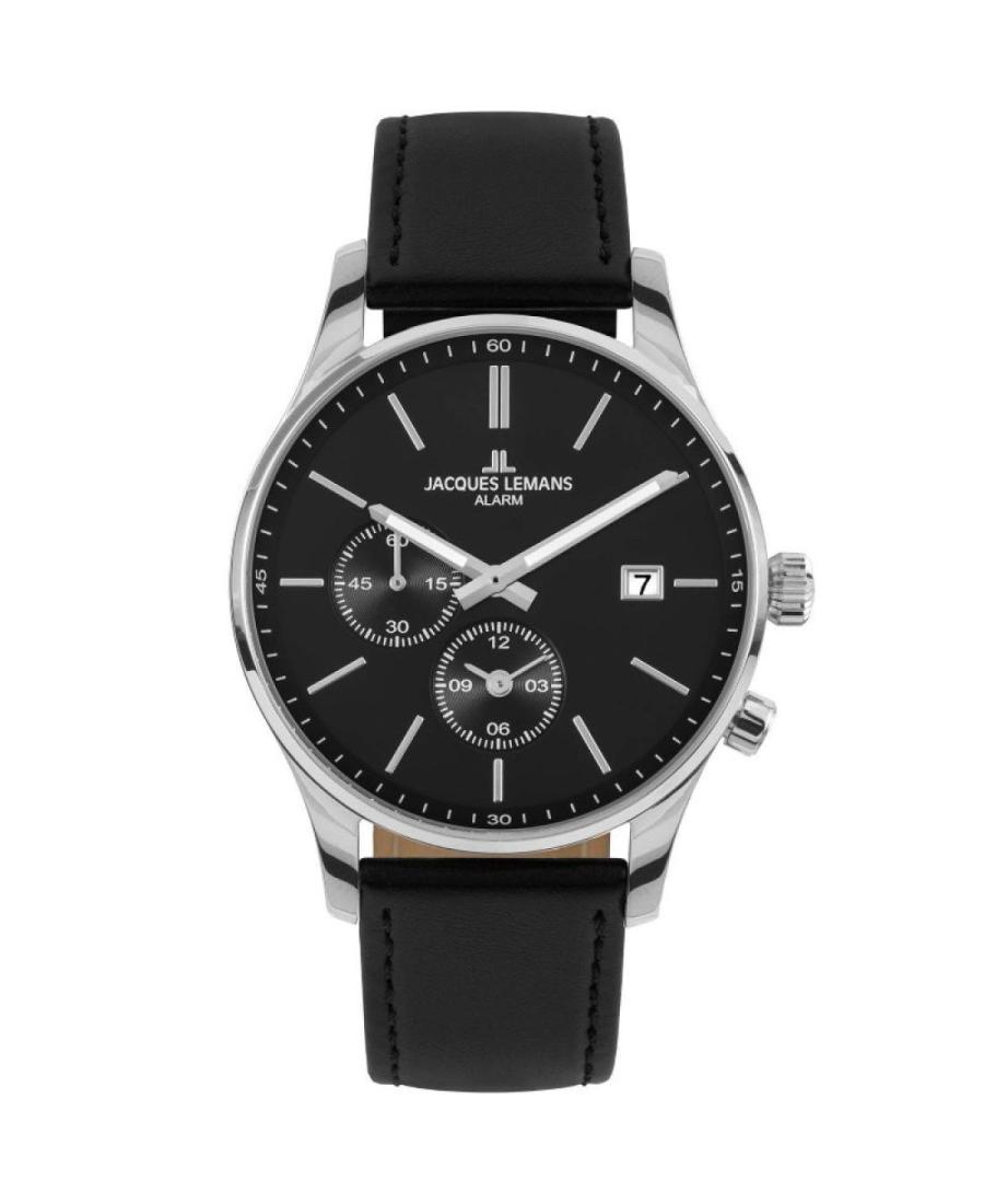 Men Classic Quartz Analog Watch Alarm JACQUES LEMANS 1-2125A