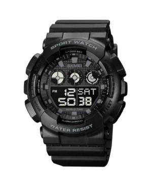 Men Sports Functional Quartz Digital Watch Alarm SKMEI 1857BKBK Schwarz Dial 51mm