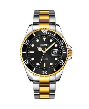 Men Klassisch Quartz Analog Watch SKMEI 1779TGDBK Schwarz Dial 46mm