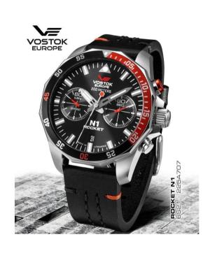 Vyriškas Diver Kvarcinis Rodyklinis Watch Chronograph VOSTOK EUROPE 6S21-225A707LE Juodas Dial 46mm image 1
