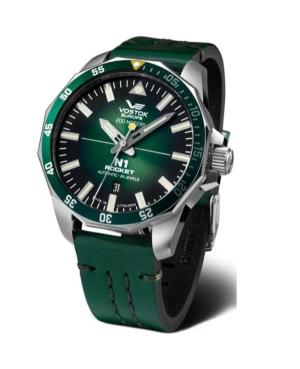 Vyriškas Diver Kvarcinis - elektroninis, Solar Rodyklinis Watch VOSTOK EUROPE NH35-225A710 Žalia Dial 46mm