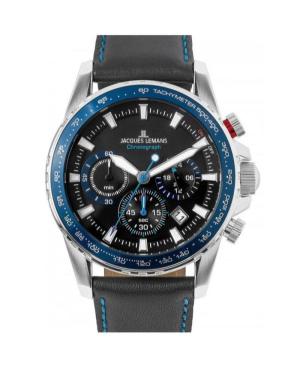 Men Klasické Sports Quartz Analog Watch Chronograph JACQUES LEMANS 1-2099B.1 Černá Dial 42mm image 5