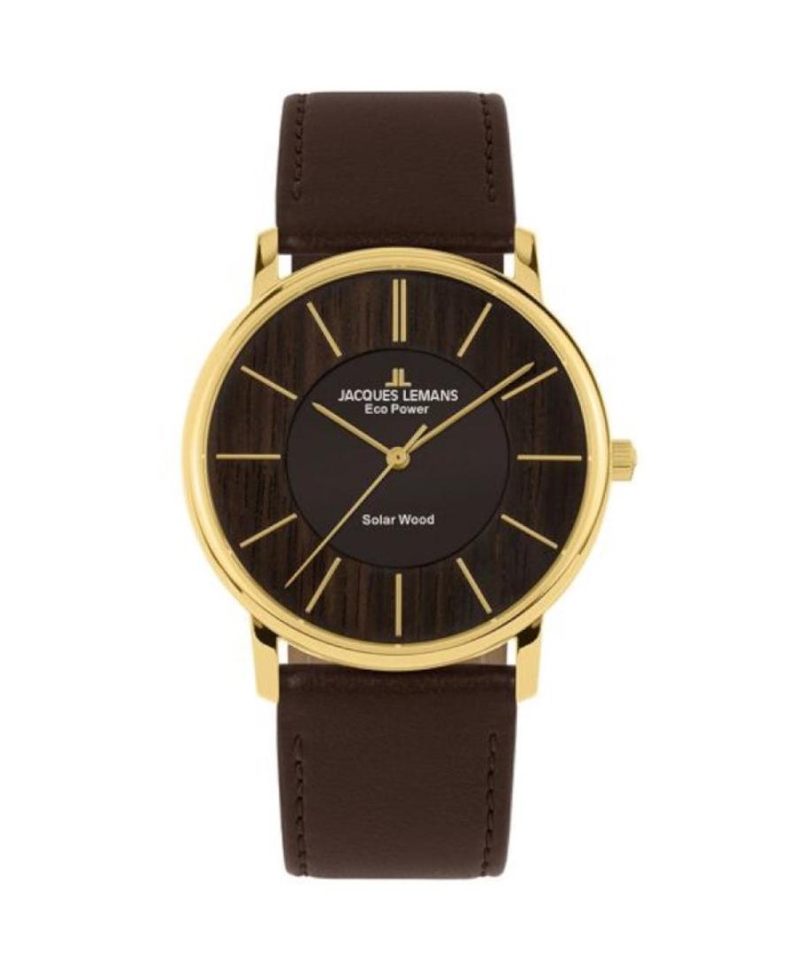 Men Klasické Quartz Analog Watch JACQUES LEMANS 1-2105B Hnědá Dial 40mm