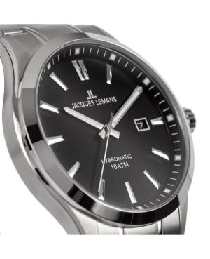 Men Klasické Automatic Analog Watch JACQUES LEMANS 1-2130E Černá Dial 43mm image 6