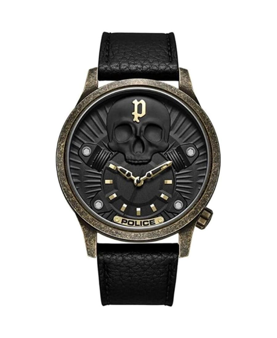 Мужские Fashion Кварцевые Аналоговый Часы POLICE PEWJA2227702 Черный Циферблат 44mm