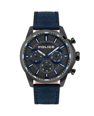 Men Fashion Quartz Analog Watch POLICE PEWJF2204206 Silver color Dial 46mm