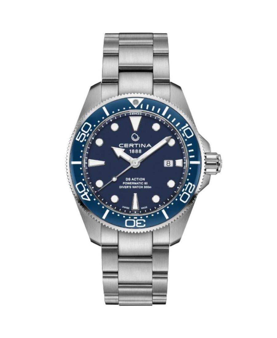 Vyriškas Klasikinis Sportinis Diver Luxury Swiss Kvarcinis - elektroninis, Solar Rodyklinis Watch CERTINA C032.607.11.041.00 Mėl