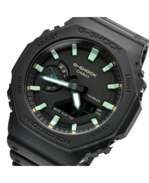 Men Sports Functional Diver Japan Quartz Digital Watch Timer CASIO GA-2100RC-1AER G-Shock Green Dial 45mm image 7