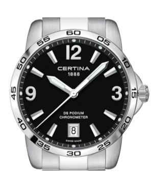 Vyriškas Klasikinis Swiss Kvarcinis Rodyklinis Watch Chronograph CERTINA C034.451.11.057.00 Juodas Dial 40mm image 4