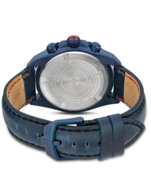 Men Klassisch Sports Swiss Quartz Analog Watch Chronograph SWISS MILITARY HANOWA SMWGC2102291 Blau Dial 44mm image 2