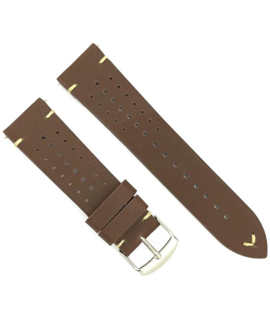 Watch Strap Diloy 435.02.20 Brown Ruda 20 mm