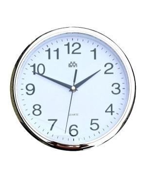 Julman wall clock T3064S Silver color Plastic Sidabro spalvos